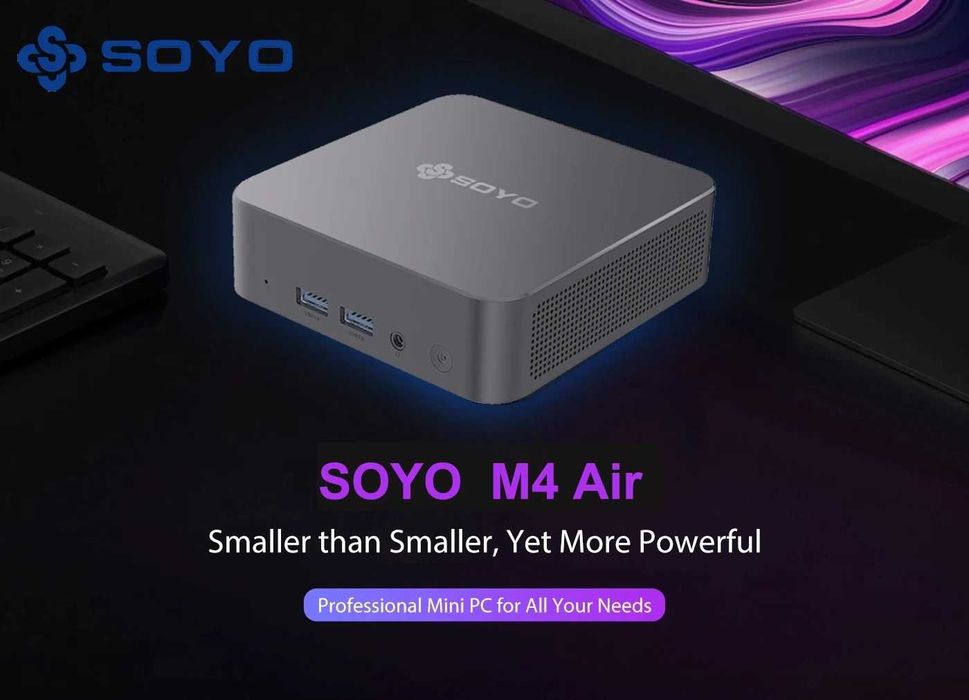 Mini PC SOYO Intel N95 • 8GB RAM • 256GB SSD • Windows 11 Pro • NOVO