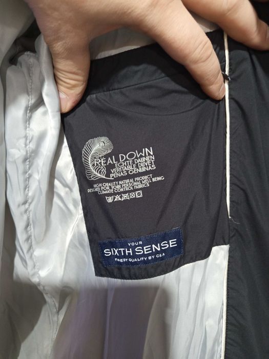 #856 Pikowana kurtka męska zimowa Sixth Sense
