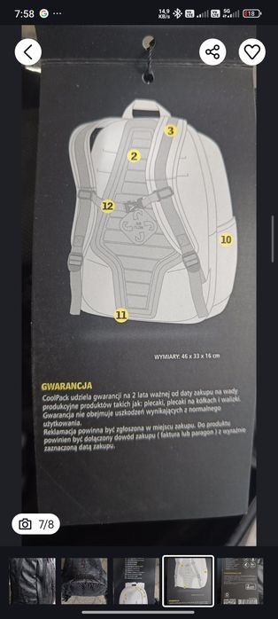 Plecak Coolpack czarny.