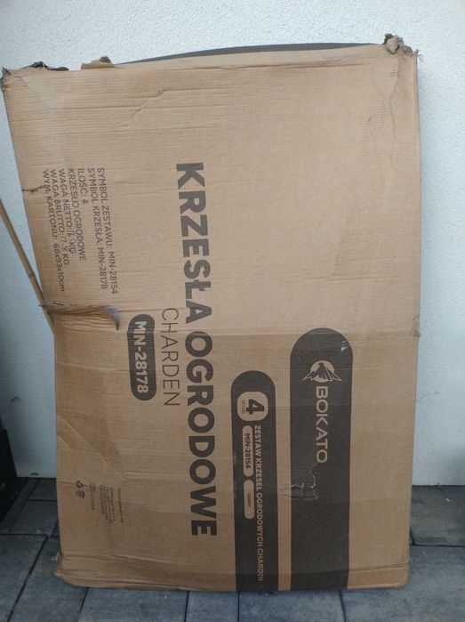 Zestaw krzeseł ogrodowych