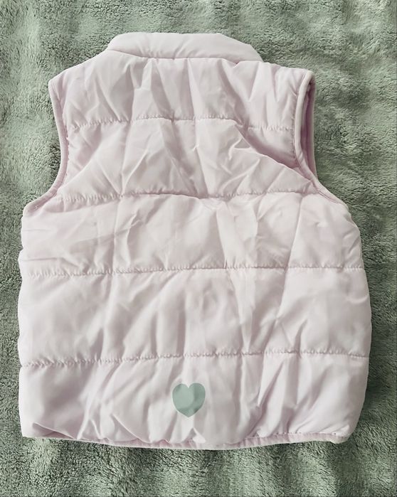 Kamizelka, bezrękawnik dziewczęcy pikowany 2-4 latka, 98/104 cm