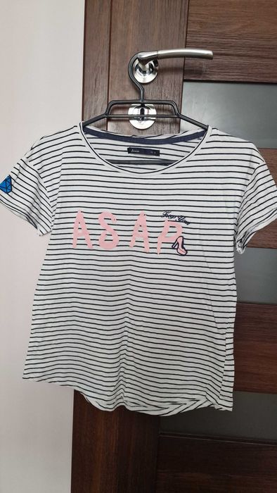 Tshirt paski# granat House