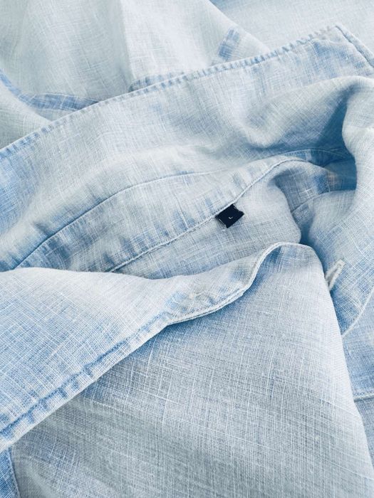 Boggi Milano Regular Fit French Linen Shirt L