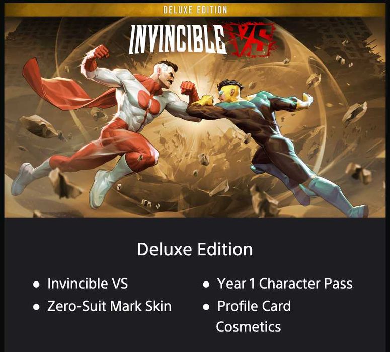 Invincible VS PS5 Акаунт Deluxe Edition