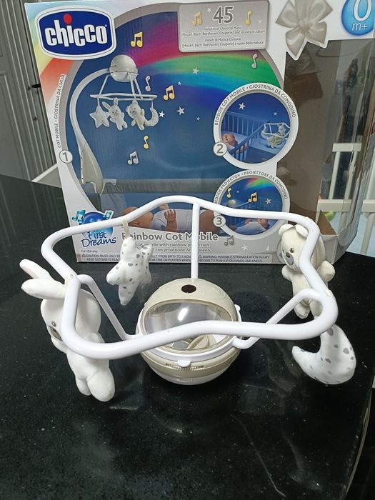 Mobile Chicco Arco-íris (como novo)