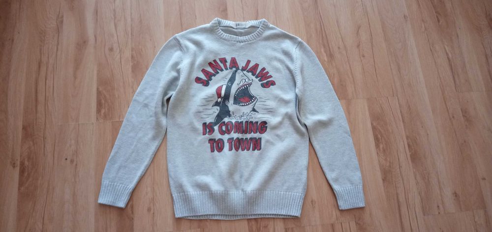 H&M sweter bawełniany r. 146/152