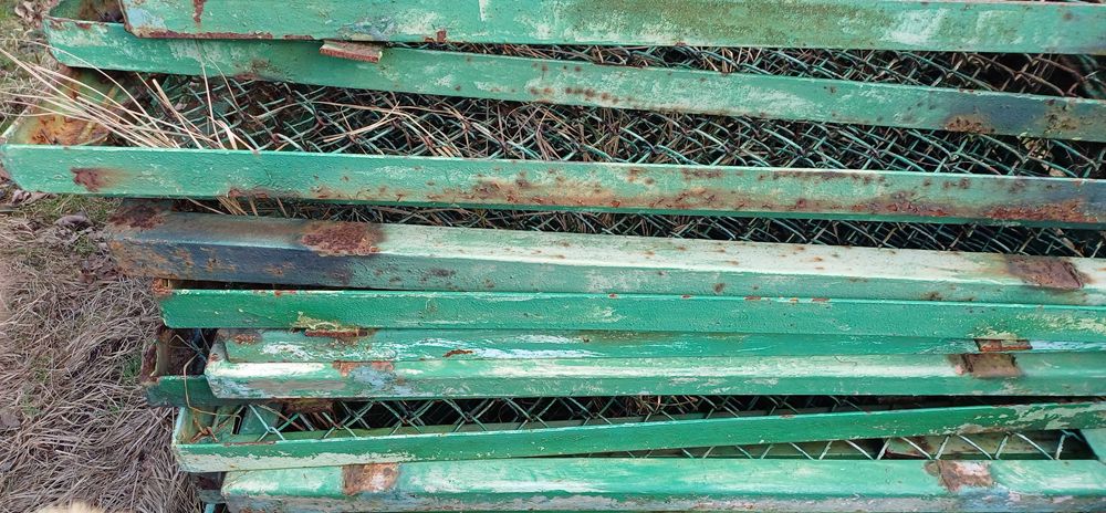 Przęsło ogrodzeniowe; ogrodzenie, PRL, przęsła, koło Darłowa