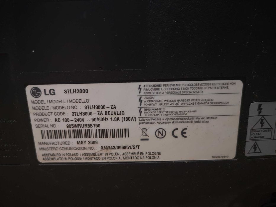 Telewizor LG 37LH3000