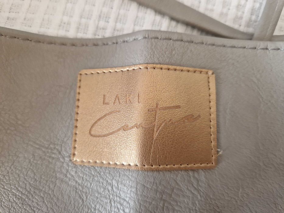 Pasek ekoskóra Laki szary NOWY