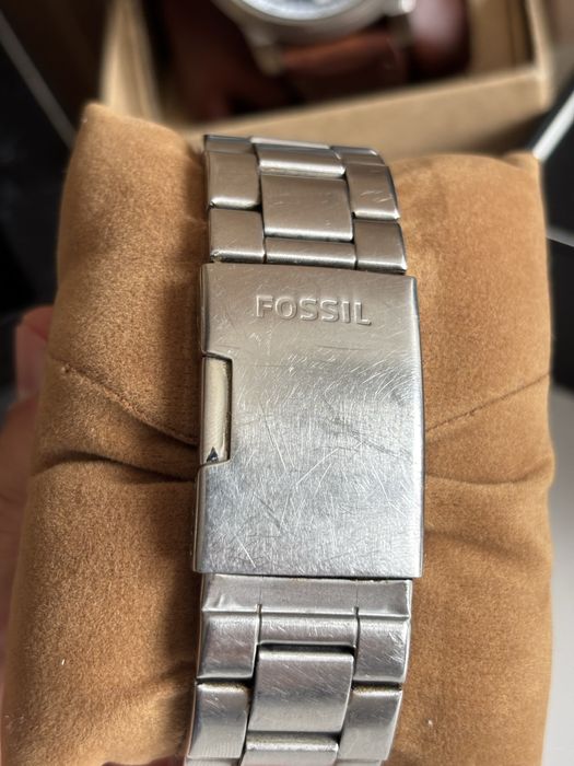 Relogio fossil com fhndo azul