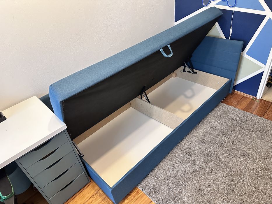 Sofa z pojemnikiem na pościel 200x90