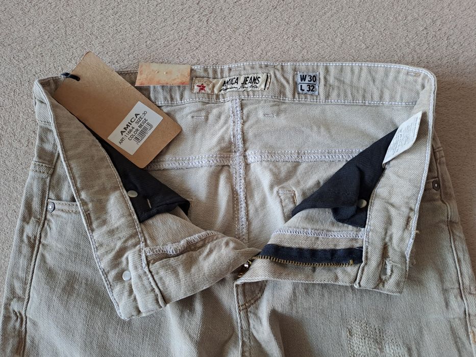 NOWE jeansy AMICA roz. 30/32 skinny styl klasyka moda komfort