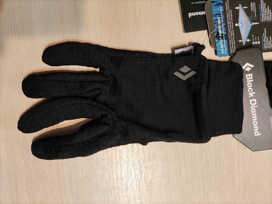 Oddychające Rękawiczki Black Diamond MIDWEIGHT GRIDTECH Black roz. XL