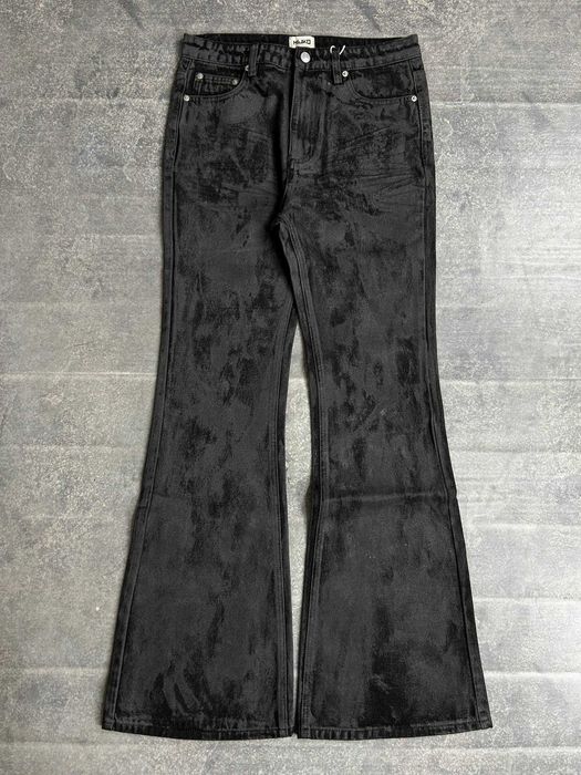 Джинси чорні штани черные flared клеш джинсы кльош jeans spots S M L