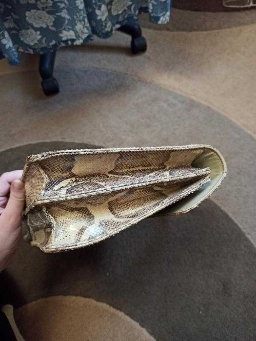Вінтажна сумка із шкіри рептилії