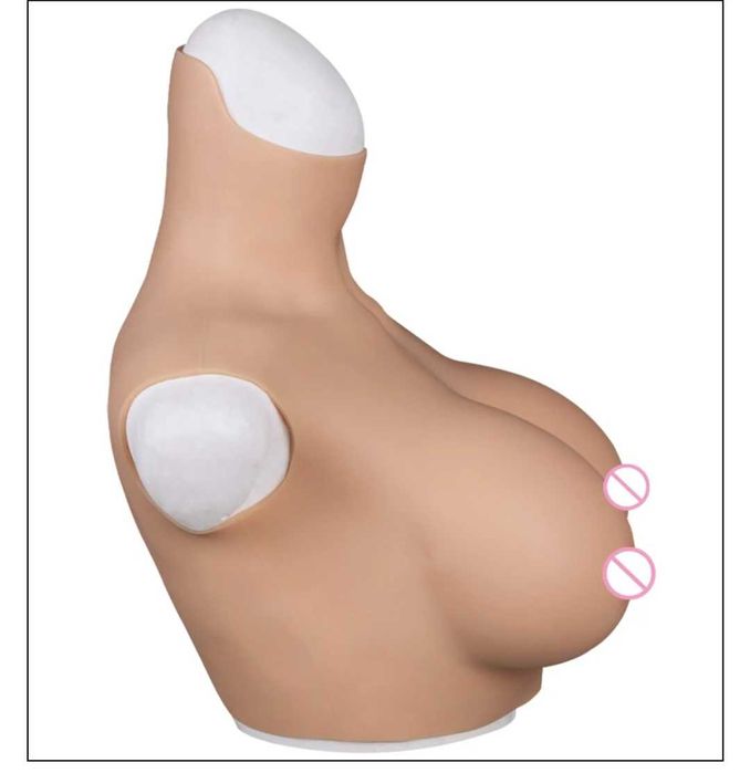 Силиконовая накладная грудь чашка Д,4 размер