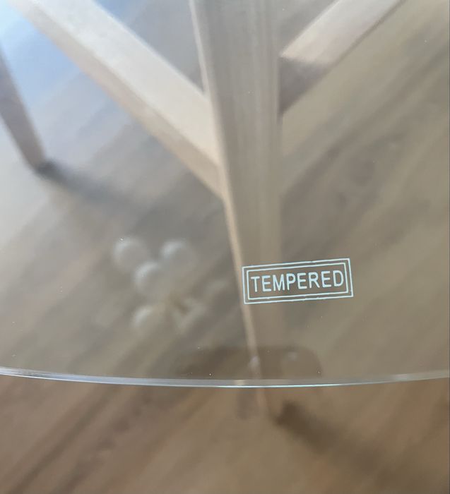 Mesa jantar em vidro temperado, como Nova
