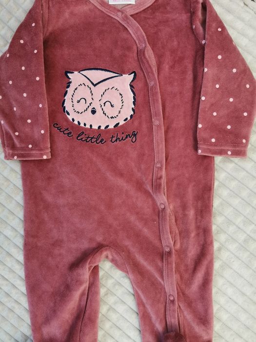 Pajac pajacyk welurowy r. 68