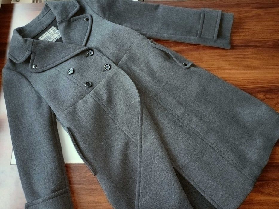 Max Mara elegancki dwurzędowy płaszcz 34