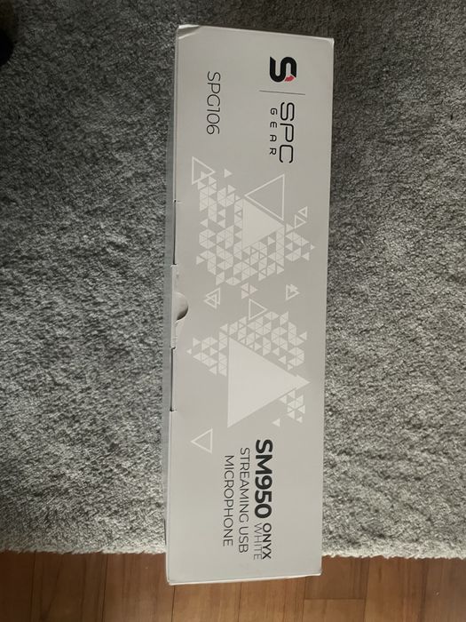 Mikrofon SPC Gear sm950 Onyx White ( Mikrofon + Osłona )