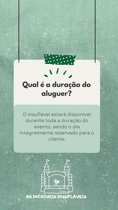 Insuflável CASTELO Alugamos insuflável pula pula para a sua festa