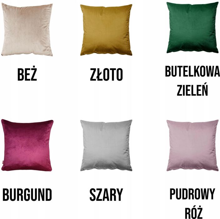 Poszewka welurowa poduszka 40x40 Świąteczna ozdobna Choinki