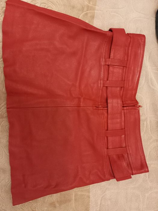 Юбка натуральная кожа б/у в отличном состоянии