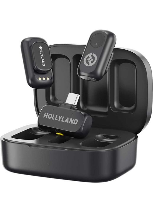 Microfone de lapela hollyland para telemóveis