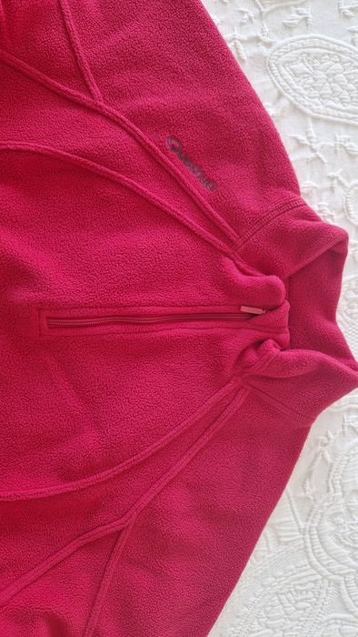 Camisola polar Quechua, rosa, tamanho S