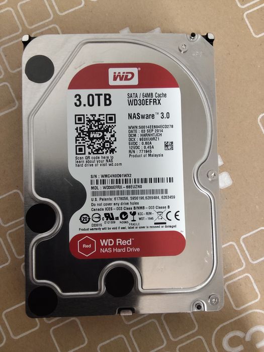 Жосткий диск WD 3TB
1TB