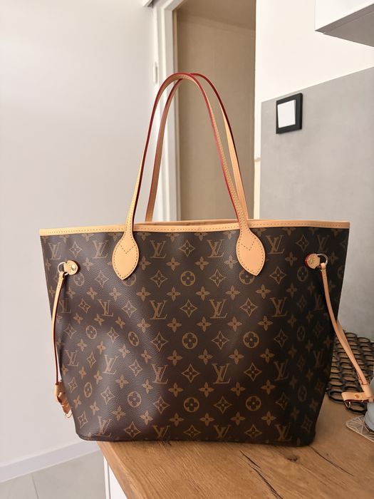 Louis Vuitton Neverfull Mm skóra naturalna