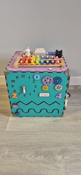 Бізі куб (Busy cube) дитячий 20-в-1, 30х30х30см.