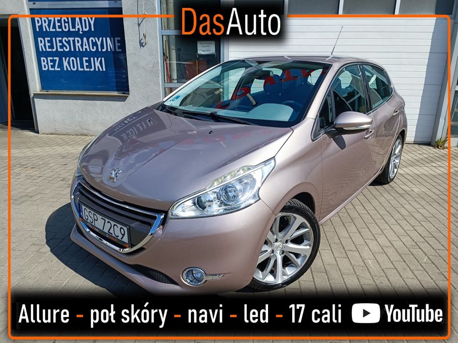 Peugeot 208 1.6 benzyna - 5 drzwi - navi - pół skóry - led - bezwypadkowy - FILM
