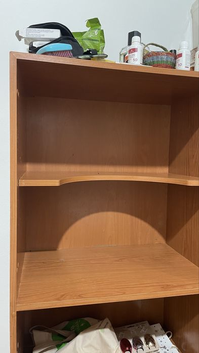 Móvel  com duas portas e preteleiras