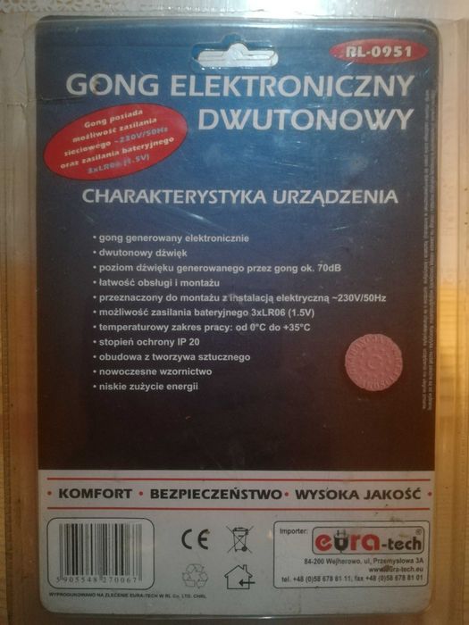 Dzwonek do drzwi zewnętrznych