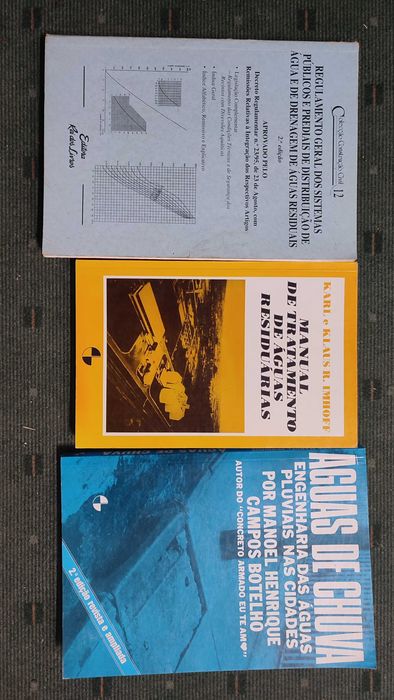 Engenharia Civil - 3 Livros sobre Águas e Drenagem