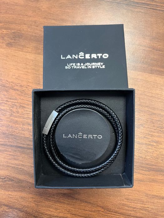 Bransoletka Lancerto - skóra i metal ;)