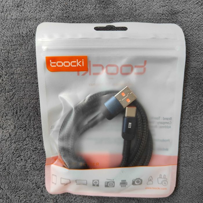 Надійний Кабель для телефону Toocki (USB - Type-C) 100W 7A 1м