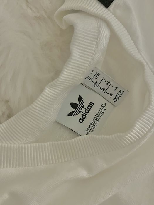Bluzka koszulka T-shirt Adidas z paskami nieużywana bez metki