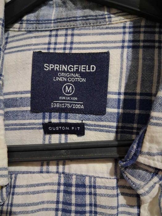 Camisa manga curta xadrez Springfield