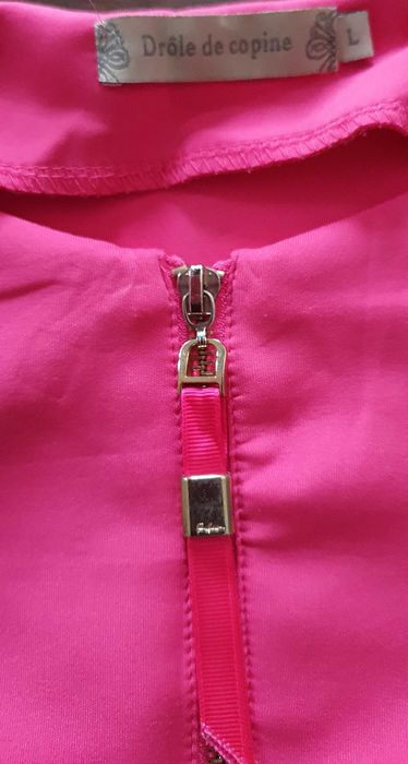 Sukienka Drole de copine S różowa fuksja mini