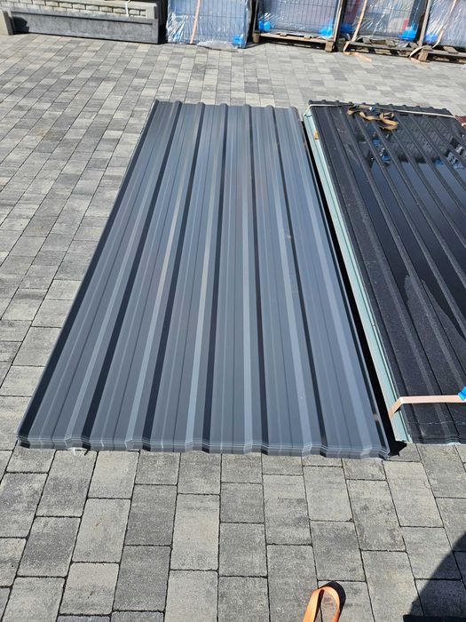 Blacha trapezowa T18 E II gatunek grafit, antracyt, siwy, ral 7016 jasny, ral 7046