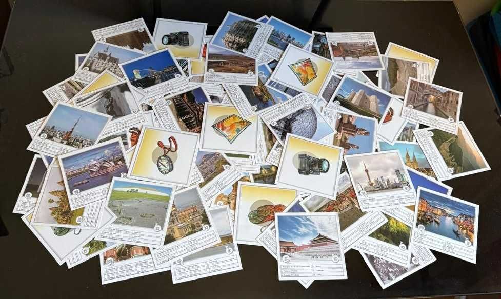 Cartas de Jogo Educativo – Monumentos e Objetos de Viagem