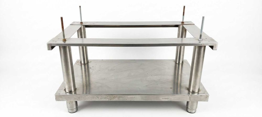 Base em inox retangular