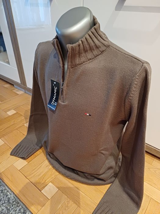 Sweter męski brązowy rozm M.