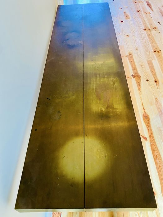 Mesa de apoio / Consola (dourada) - Tom Dixon