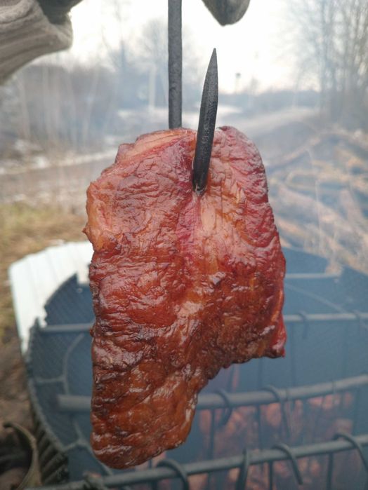 Ковбаса, сало домашнього копчення