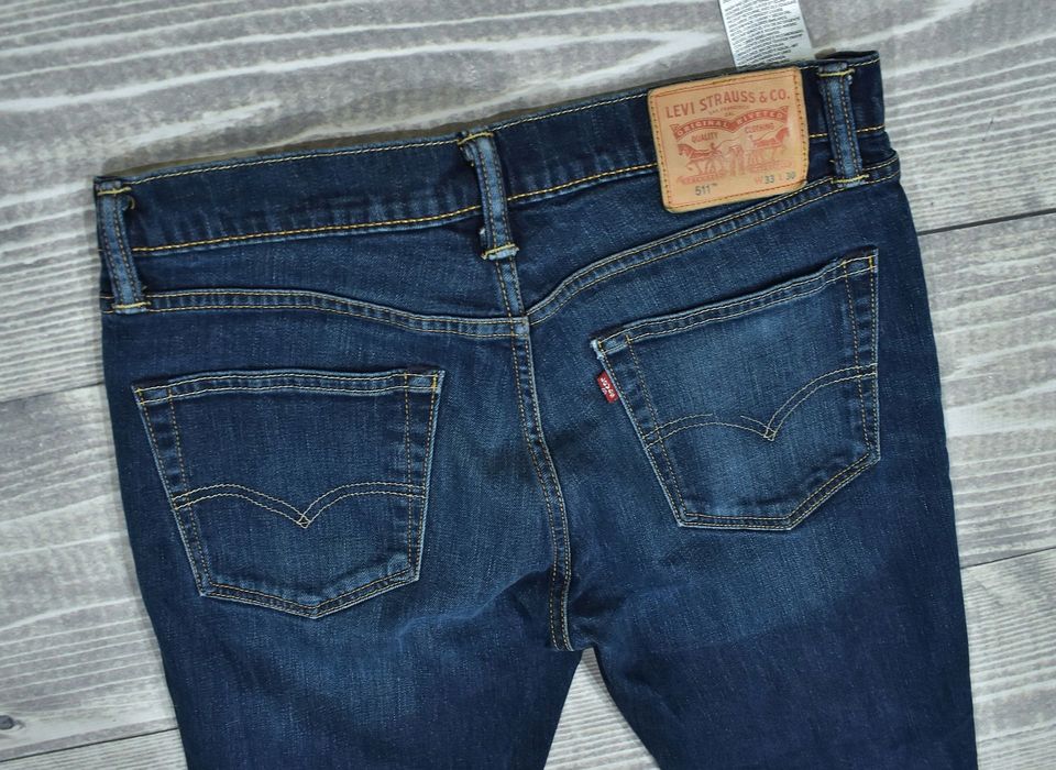 Levis 511 Męskie Spodnie Jeansowe Jeansy W33 L30