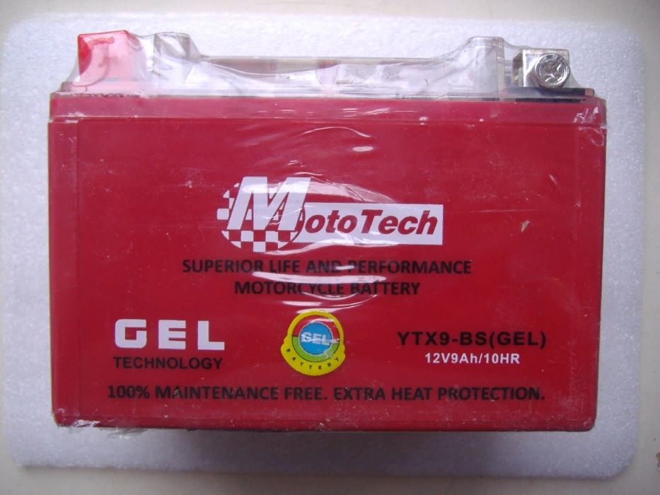 Аккумулятор на скутер/мопед 12v-2.3a/4a/5a/7a/9a MotoTech Тайвань 2025