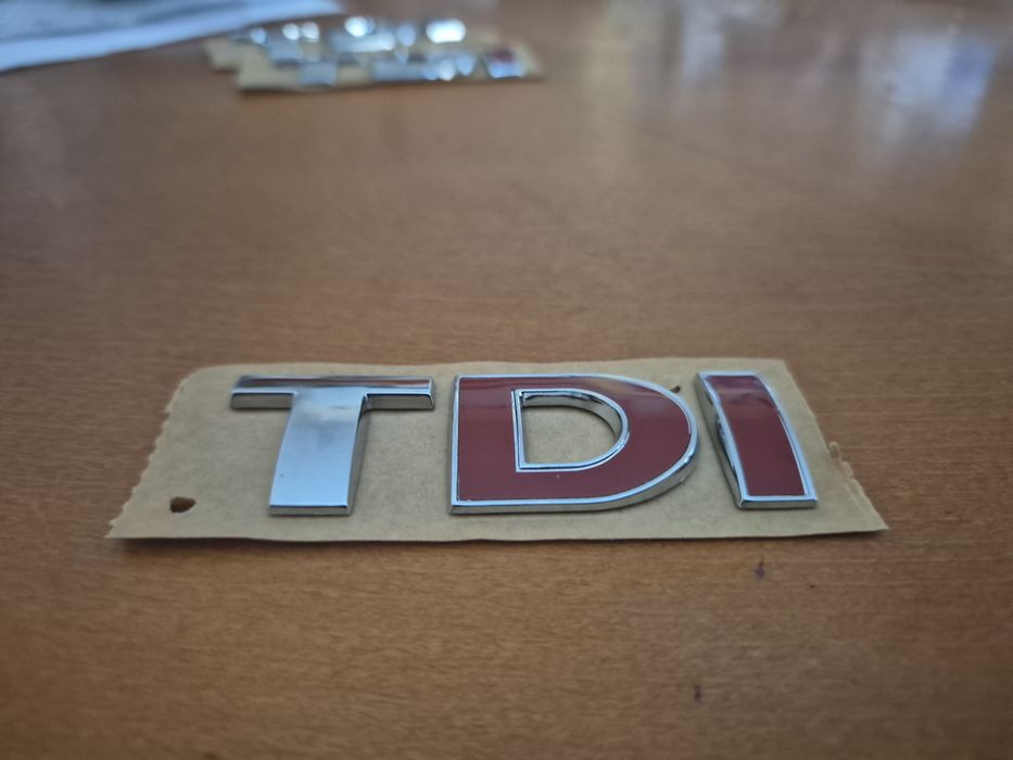 oryginalny emblemat napis tdi vw 75x25 mm nowy oem